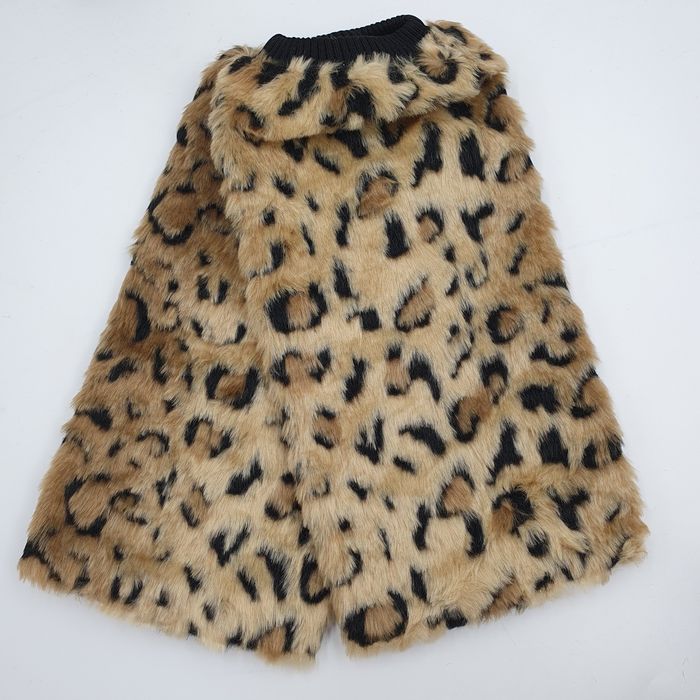 Włochate futerko na buty-kozaki ocieplacz na nogi łydki wzór zwierzęcy