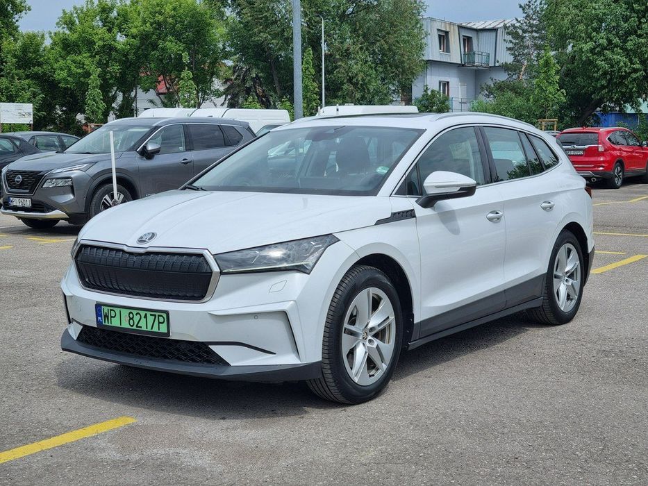Skoda Enyaq Zasięg 548km WLTP 82kWh 204KM Super Stan Pompa Ciepła LED SOH82% FV23%