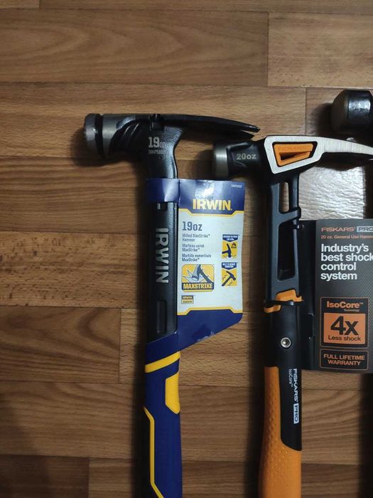 Молоток Irwin металевий Fiskars Dewalt Milwaukee