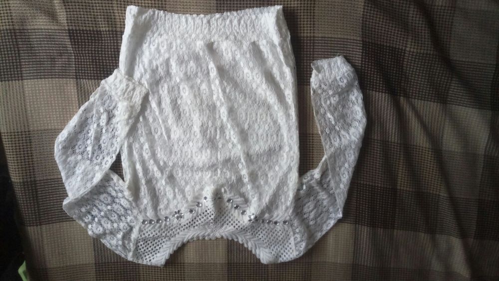 Кружевная гипюровая кофта, демисезон, новая, размер 46