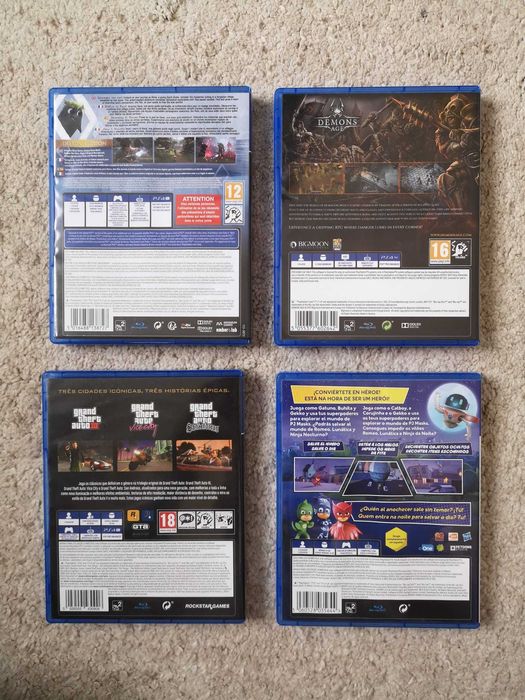 9 jogos para PS4 (preços na descrição)