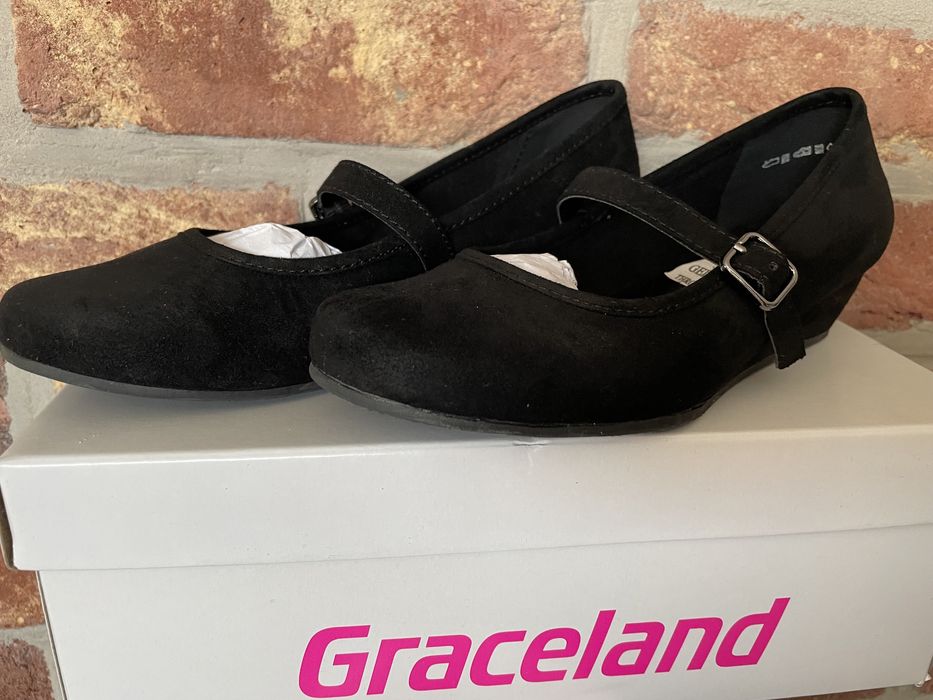 Nowe półbuty dziewczęce R. 32 botki Deichmann Graceland