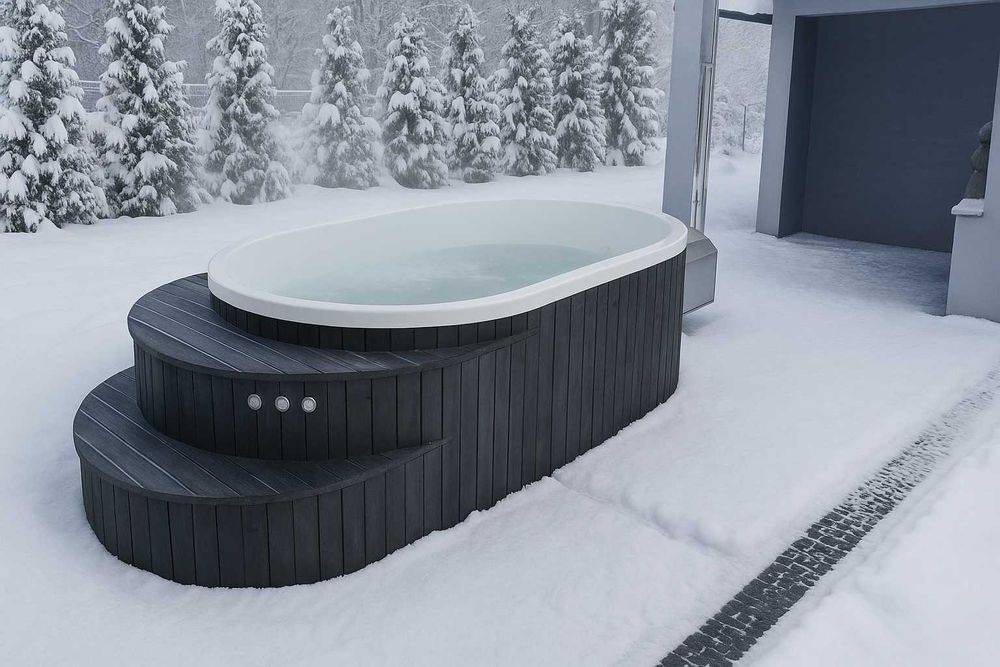 Basen balia jacuzzi całoroczny PIEC pokrywa transport GRATIS transport