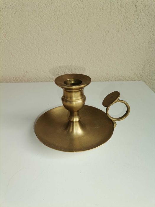 Castiçal em latão (cobre)