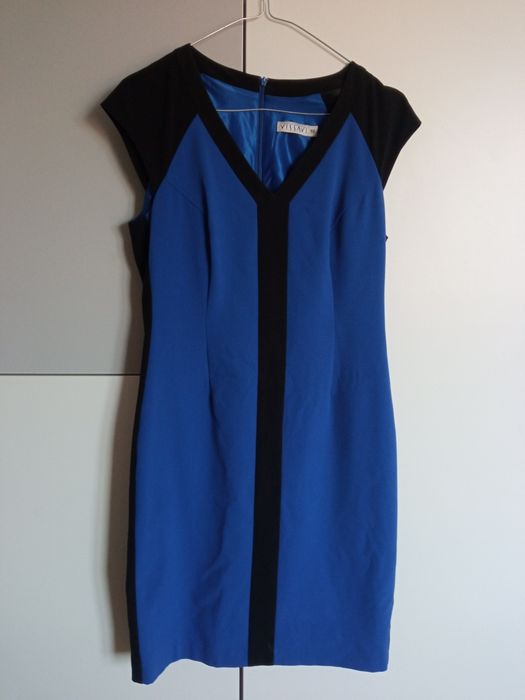 Śliczna chabrowa sukienka Vissavi r.38