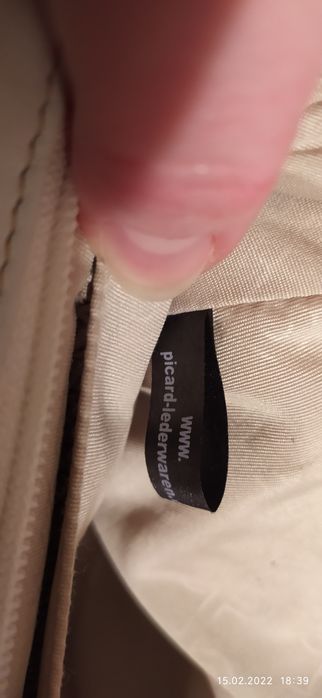 Picard biała skórzana