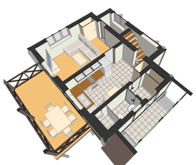 Будинок 70 м² 5 соток Любимівка Бузова житомирська траса 15км до Київ