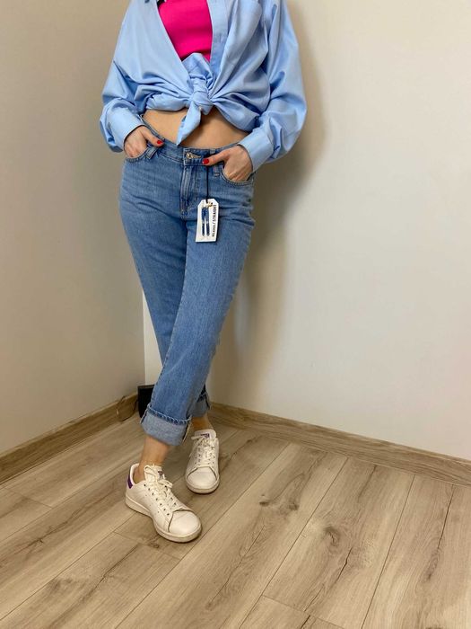 Прямі джинси сині mango розмір xs/s