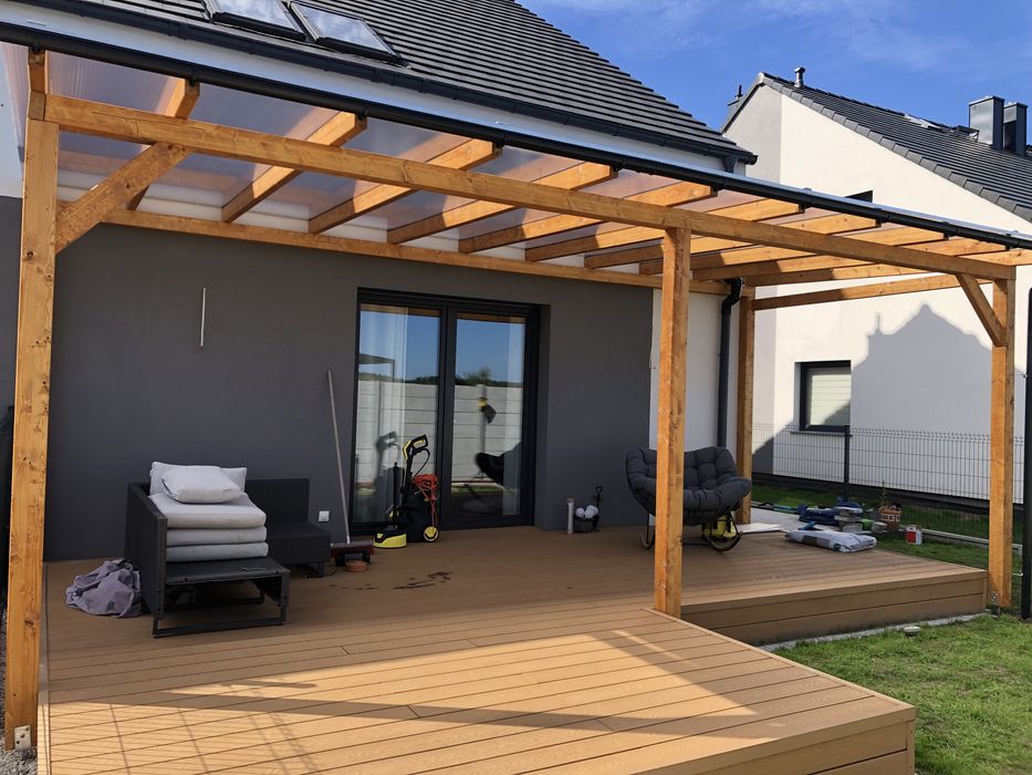 Tarasy, zadaszenia,wiaty, altany,domki, drewutnie