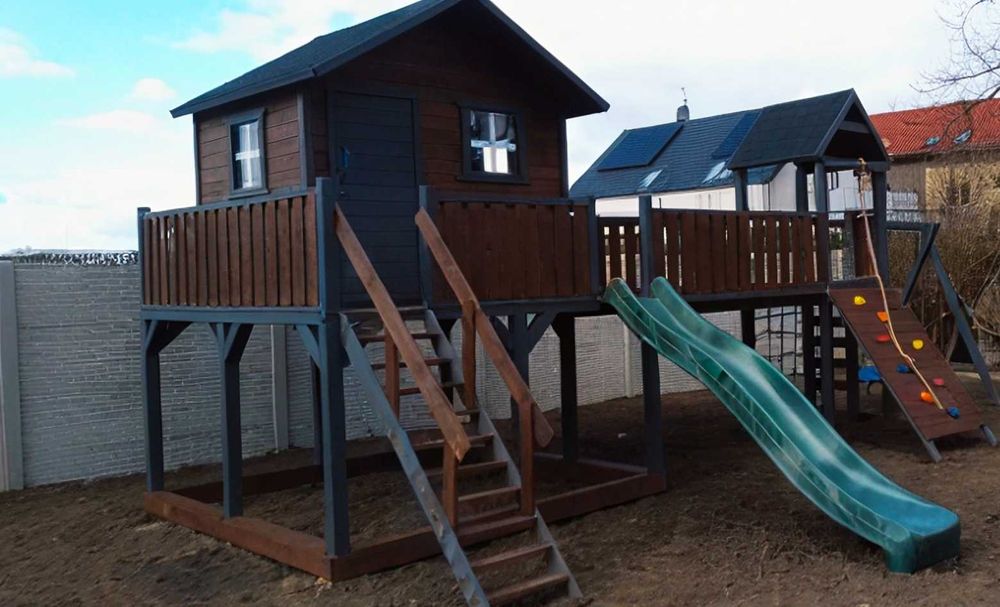 MONTAŻ GRATIS Ogromny Plac zabaw Domek dla dzieci KOMPLEKSOWO