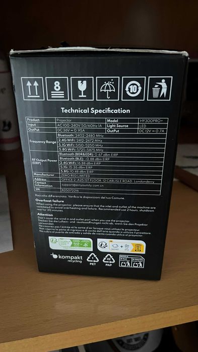 Projector  e Tela - Novos