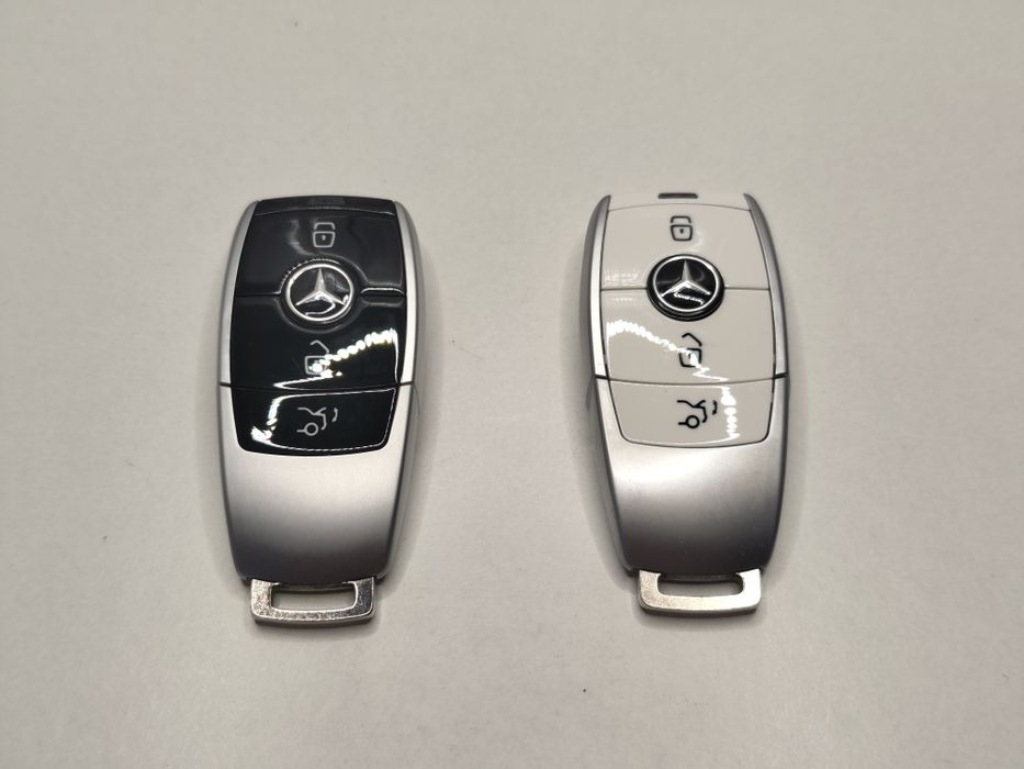 Carcaça Chave Mercedes W213 W205 W177 W222 W247 W257 W463 E C A S G GLC CLA 3 Botões Capa Branco Preto Novo