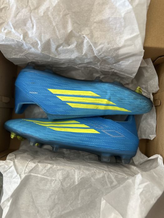 Chuteira Adidas F50 League Laceless - 43 1/3 - Azul - Usada 2x - Com Caixa - Porto