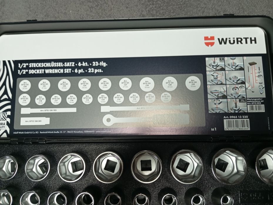 Conjunto roquete wurth e bahco