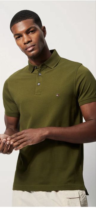 Tommy Hilfiger Polo slim em algodão biológico por estrear