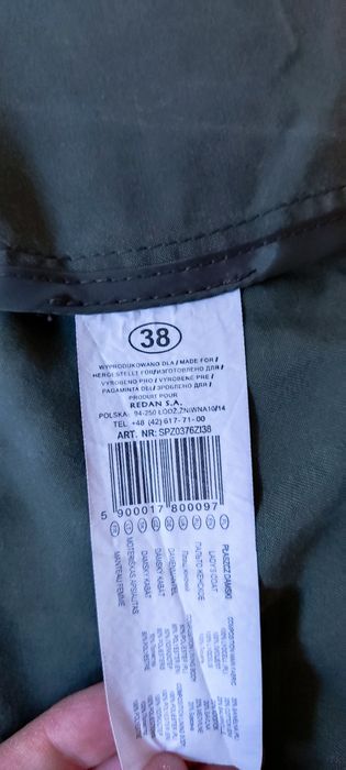 Płaszcz trencz zielony khaki lekki damski 38 M