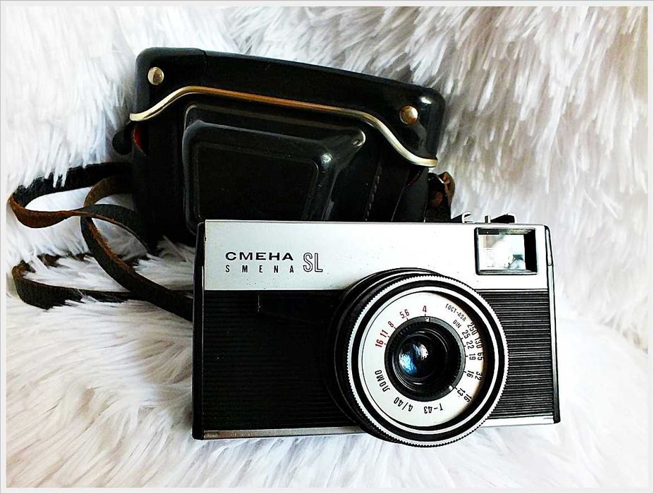 Smiena SL + pokrowiec Radziecki Aparat z lat 60-70' z CCCP