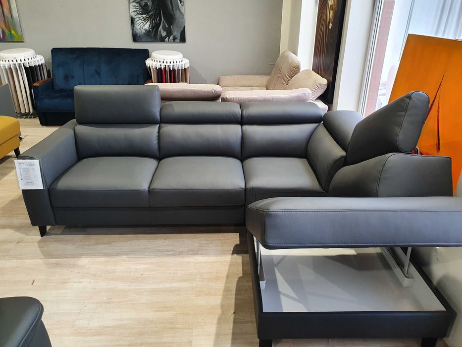 Narożnik skórzany Boston  PRESTIGE+ Bydgoskie Meble Promocja 20%