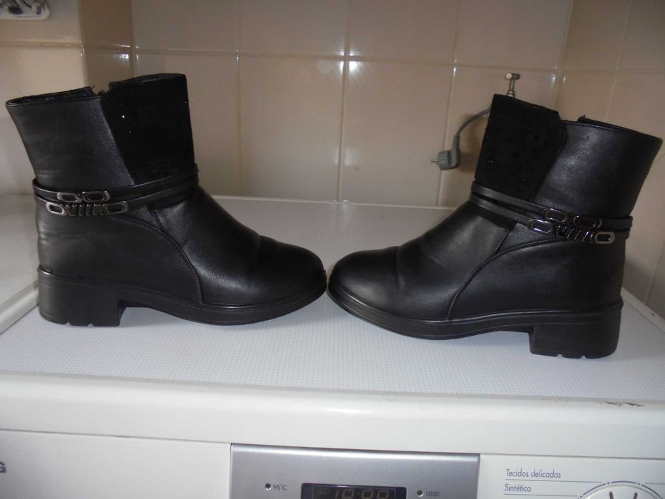 botas de senhora cor preto