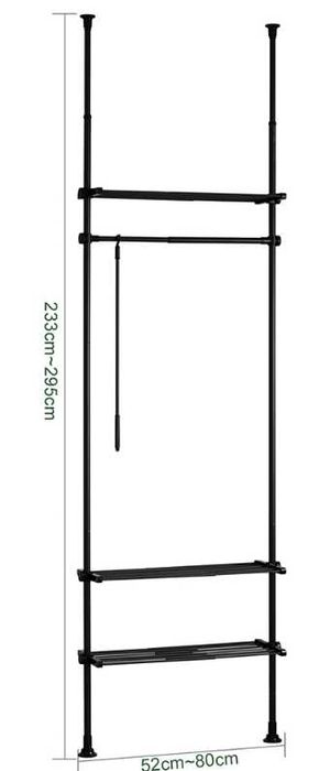 Roupeiro, sistema de guarda-roupa telescópico SoBuy, novos