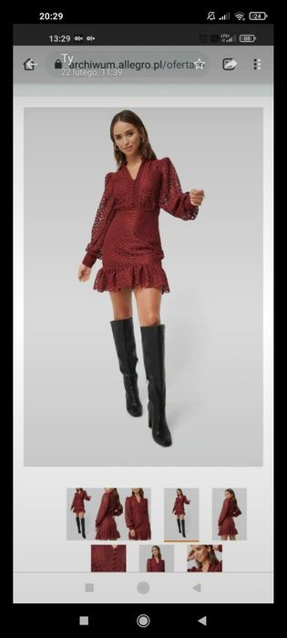 Sukienka koronka Trendyol