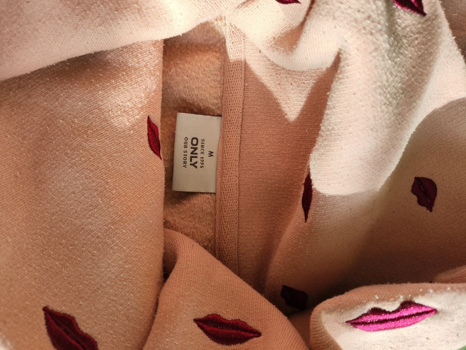 Modna Bluza Only M 38 brudny róż w usta lips