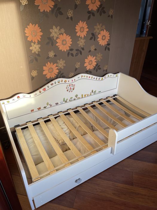 Emma - łózko pojedyncze 160x80 z szufladą+materac