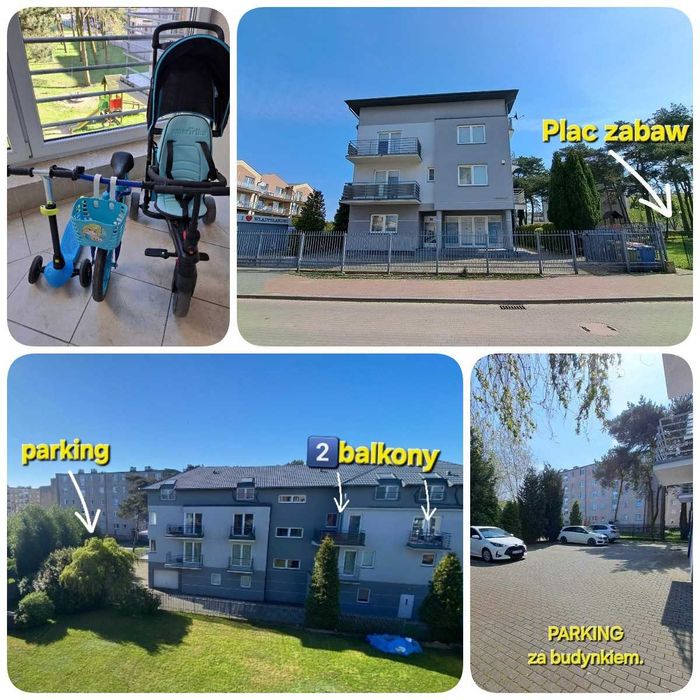 Apartament Władysławowo 2 pokoje 2-6/7 os parking 500m MORZE 2x balkon