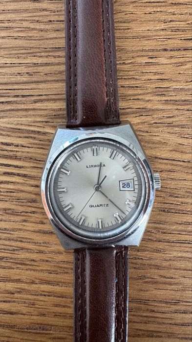 Relogio vintage alemão Lishora Quartz