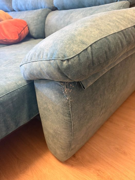 Sofá OKsofás 2,65m com chaise longue e assentos extensíveis