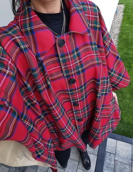 Burberry Dwustronna Peleryna Pończo