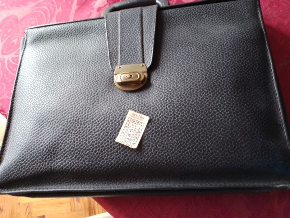 Do Passado P/Presente-Pasta Pele bela Antiga15E-Bilhete StCp2E Desde2E