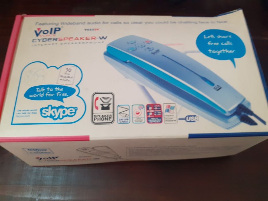 Telefone VOIP SKYPE PC.Novo em caixa original