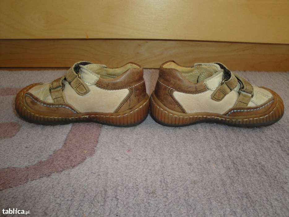 Buciki PETIT Shoes roz. 21-skóra naturalna , półbuty na rzep