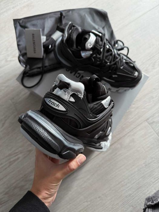 Кросівки Balenciaga Track 3.0 Sneaker in Black/silver premium