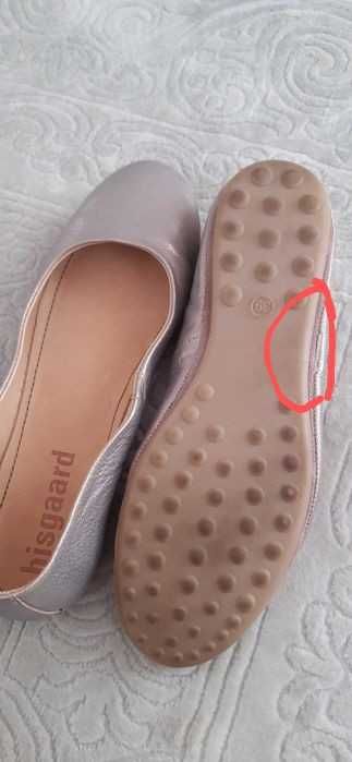 Baleriny skórzane Bisgaard