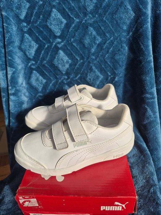 Buty adidasy trampki sportowe nowe rzepy Puma białe sneakersy 31