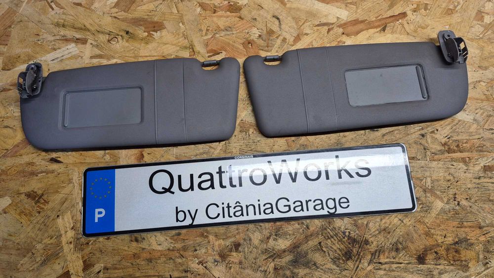Palas sol Audi A4 B5 A3 8L cinza facelift como novas originais par