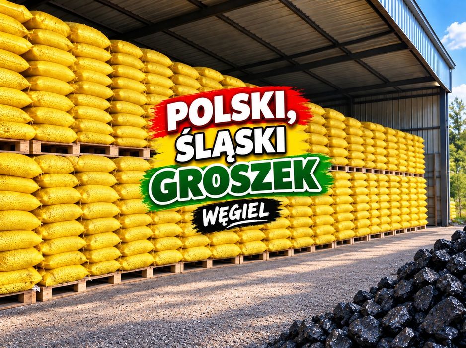 GROSZEK workowany POLSKI EKSTRA Dostawa Gratis ORZECH workowany węgiel PROMOCJA Chęciny