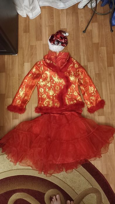 Карнавальный костюм Снегурочка,Помощница Санты, размер 48