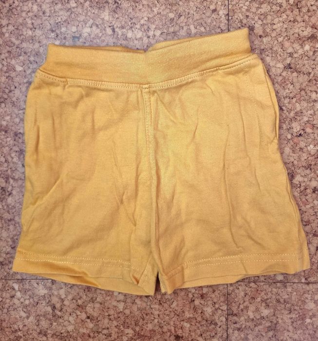 Calções amarelos torrados ZBABY, 9-12 meses