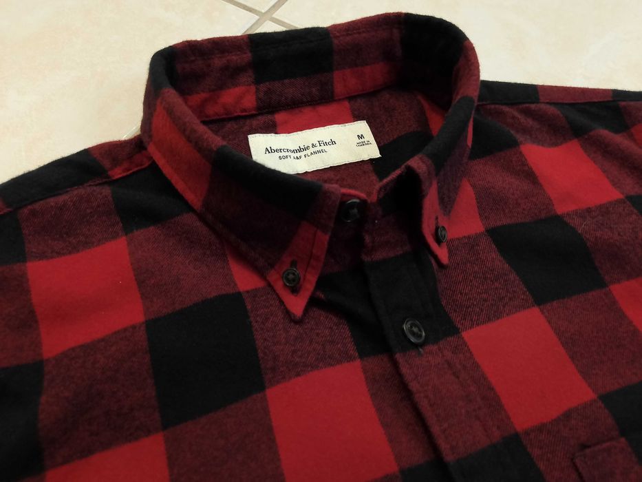 ABERCROMBIE & FITCH USA - NOWA! Koszula Męska Flanelowa rozmiar L