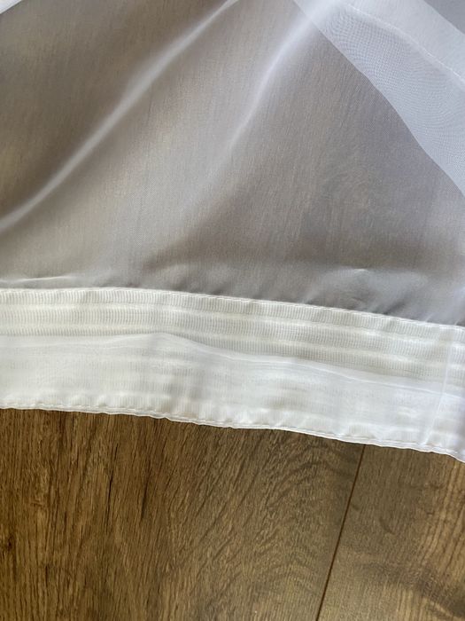 2 x firanka biała mgiełka dwie firanki jak nowe