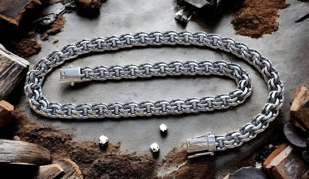 Срібний ланцюжок 100г чоловічий мужская серебряная цепочка 925 цепь