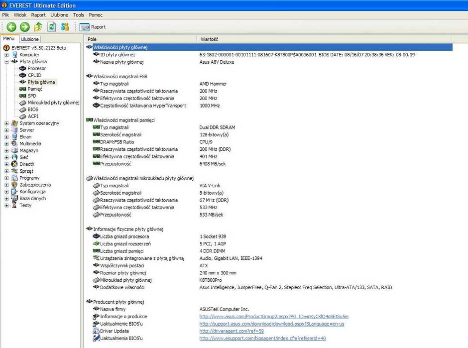 Asus A8V Deluxe AMD socket 939 AGP DDR400 WiFi płyta główna retro