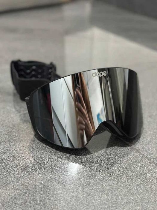 Gogle DOPE Snowboad Narciarskie UV-400 Srebrne ZIMA 2026