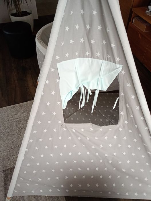 Sprzedam tipiti basen z kulkami i kosz na zabawki