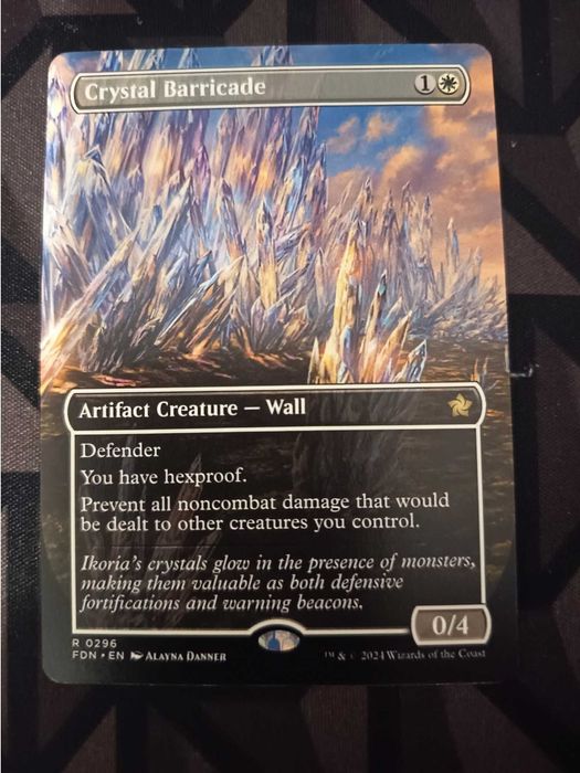 MTG Crystal Barricade Full Art FDN Rare
