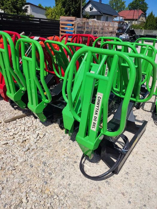 Wytrzymały Chwytak do bel Balotow siana słomy METAL-TECHNIK 1 siłownik