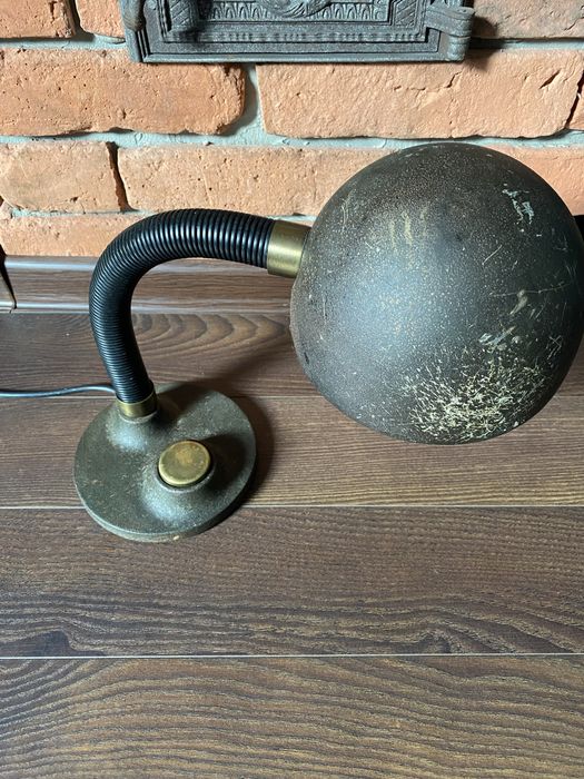 Lampka biurkowa proj. Egon Hillebrand bauhaus vintage loft industrial